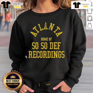 Premium So So Def Home of So So Atlanta sweatshirt featuring stylish design and high-quality fabric.