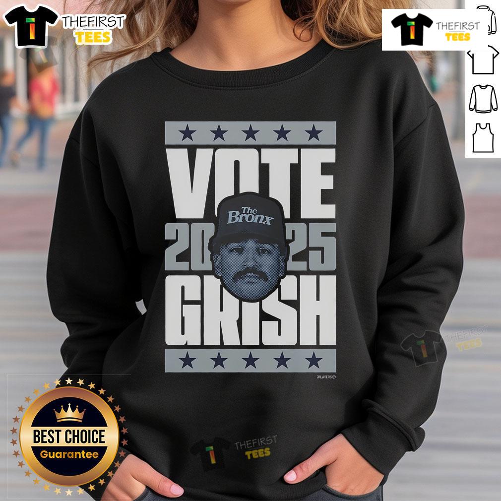 Premium Trent Grisham 2025 Vote Sweatshirt featuring bold graphics and a comfortable fit for fans and supporters.