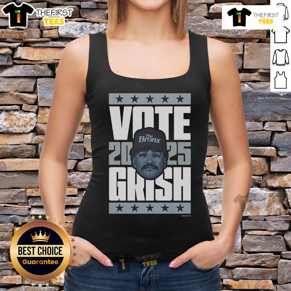 Premium Trent Grisham 2025 Vote Tank Top featuring a stylish design, perfect for baseball fans and voting advocates.