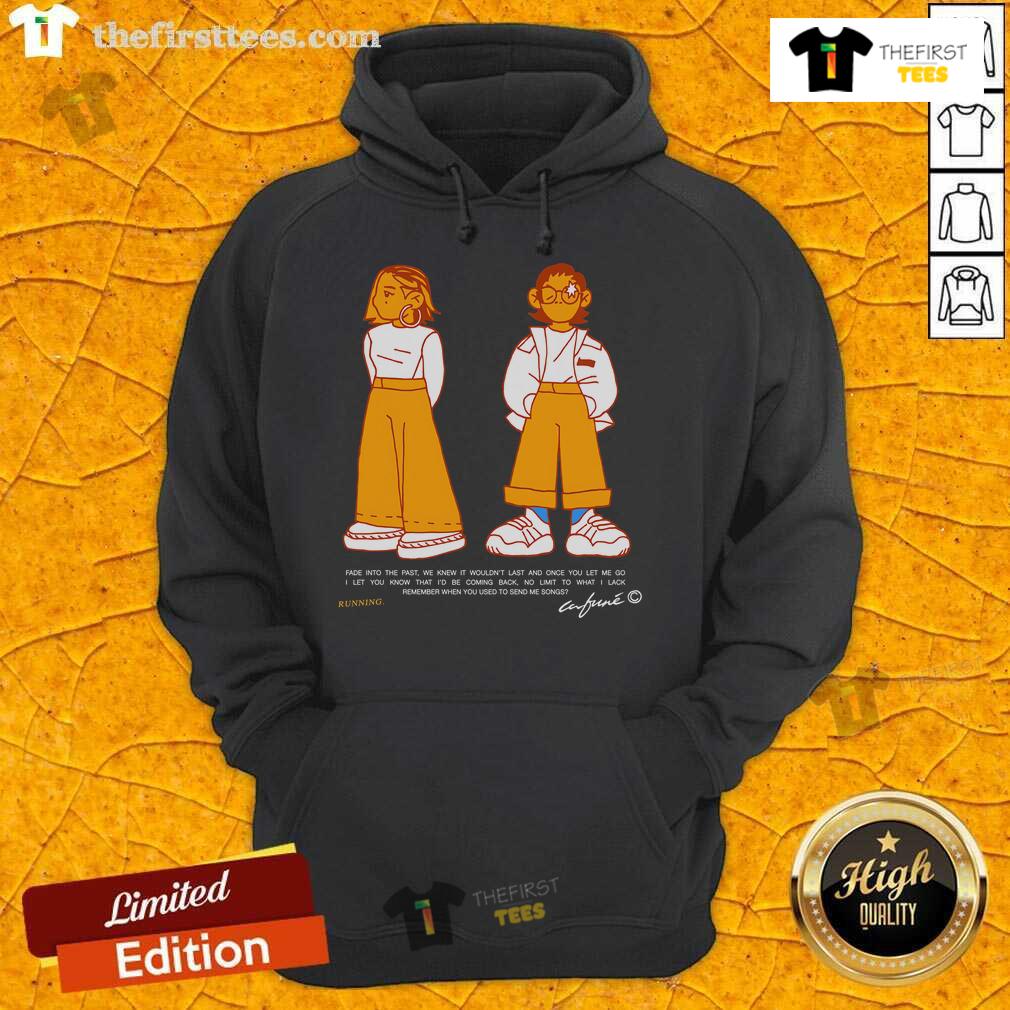 Pretty Cafune Running Fade Into The Past Hoodie featuring a vibrant design, perfect for stylish comfort and casual wear.