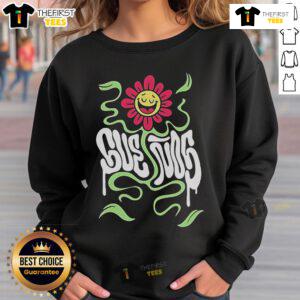Happy face sweatshirt from Pretty Suenos Music Festival, showcasing vibrant colors and a fun design perfect for festival vibes.