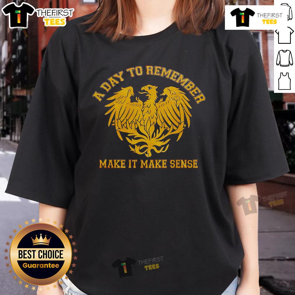 Top A Day To Remember Make It Make Sense Ladies Tee in stylish design, perfect for fans of the band and casual wear.