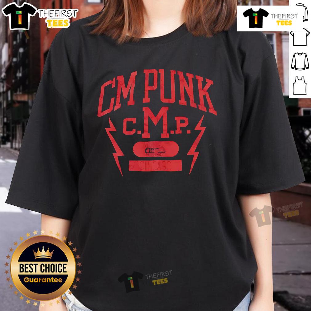 Vintage CM Punk wrestling attitude ladies tee featuring a bold middle finger graphic for passionate fans.