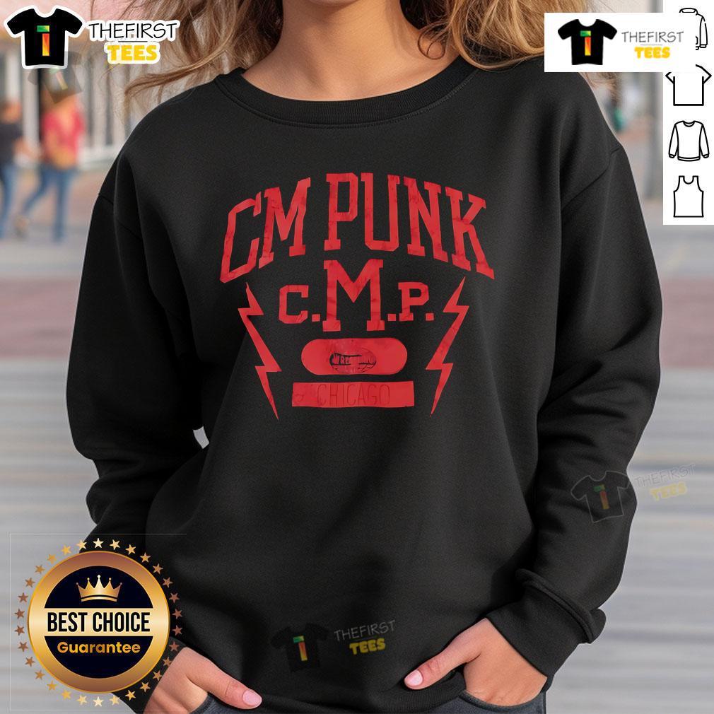 Vintage CM Punk wrestling sweatshirt featuring middle finger graphic, perfect for fans of wrestling attitude and style.