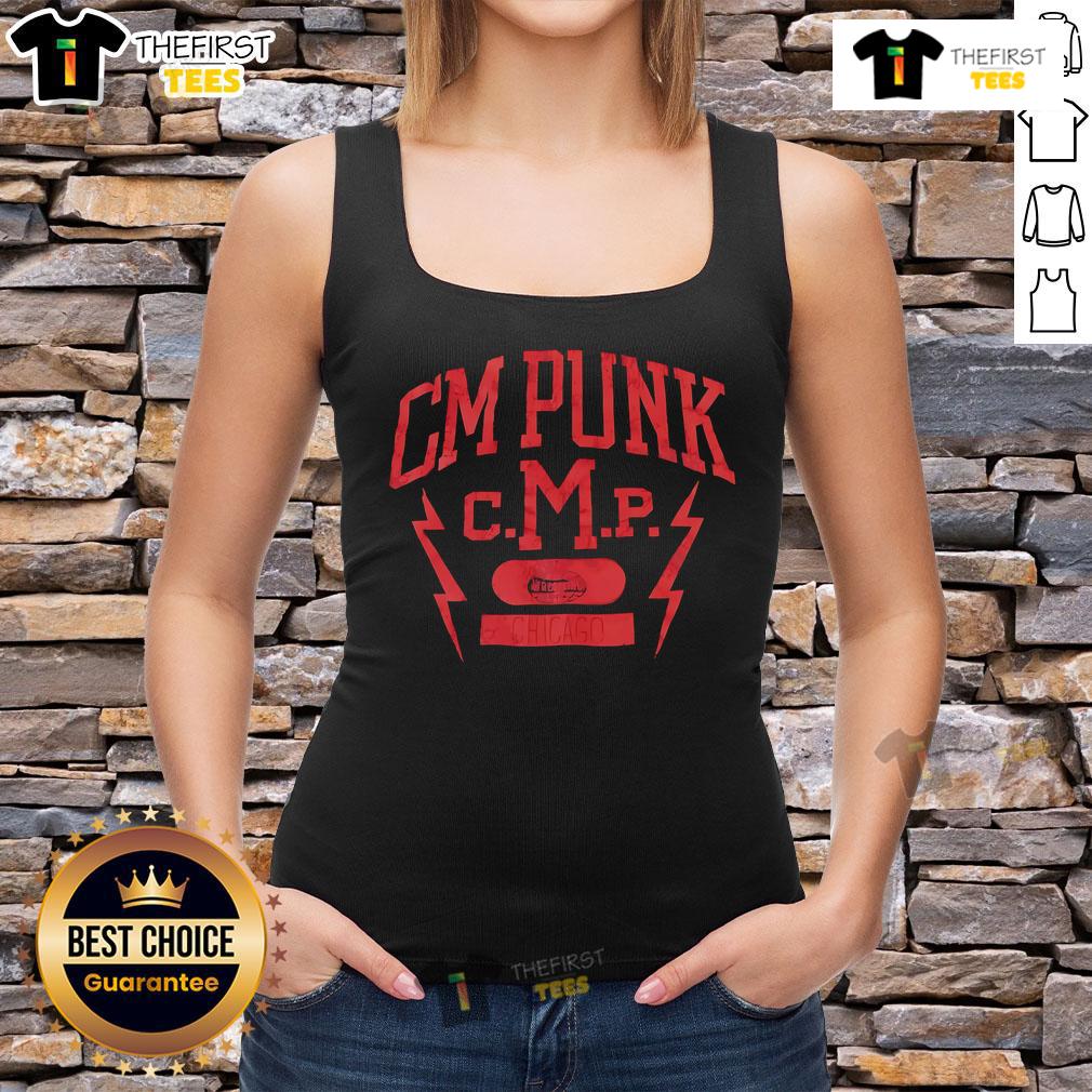 Vintage CM Punk wrestling attitude tank top featuring a bold middle finger graphic, perfect for wrestling fans.