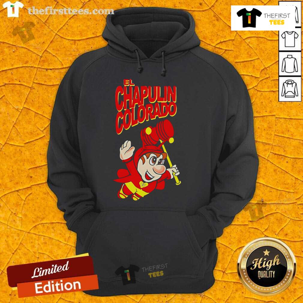 Alt Text: Top El Chapulin Colorado El Chavo logo hoodie featuring vibrant colors and unique design for fans of classic Mexican TV.