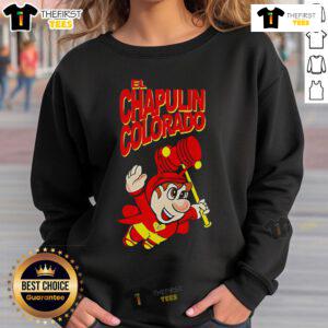 Top El Chapuln Colorado El Chavo logo sweatshirt featuring vibrant colors and iconic characters for fans of classic cartoons.