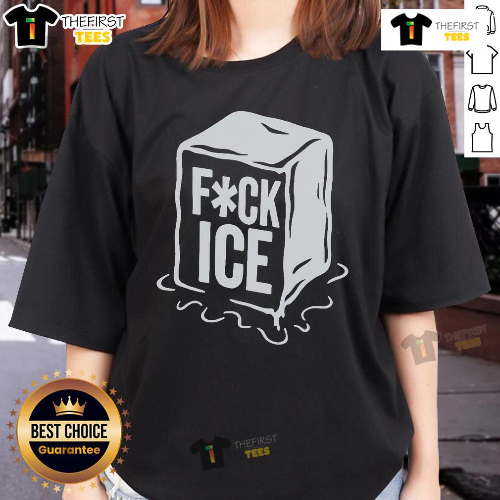 Stylish Top Fck ICE Print Ladies Tee featuring bold graphic design, perfect for casual wear and making a statement.