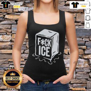 Stylish Top-Fck-ICE-Print-Tank-Top featuring bold graphic design, perfect for casual summer outfits and fashion-forward looks.