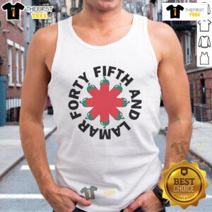 Stylish Top Forty-Fifth And Lamar Tank Top showcasing a trendy design, perfect for casual summer outings.