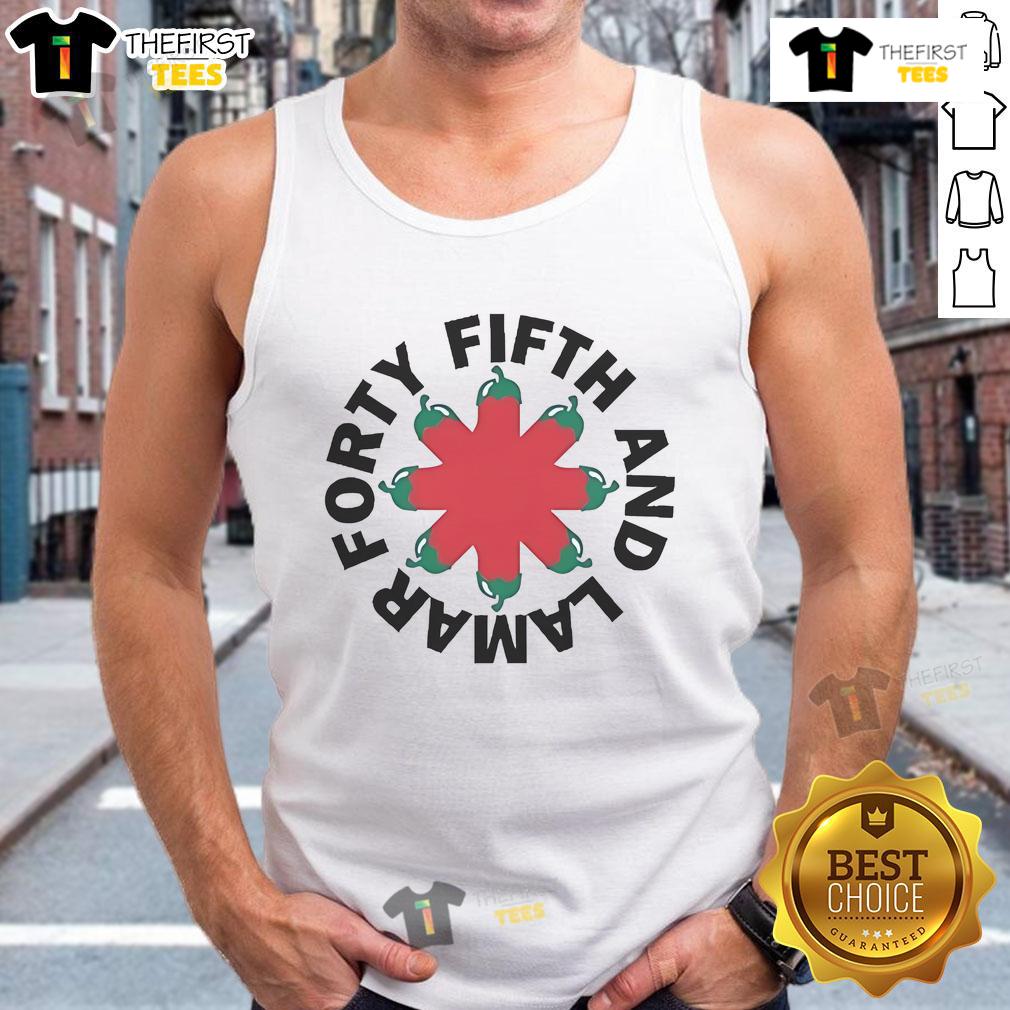 Stylish Top Forty-Fifth And Lamar Tank Top showcasing a trendy design, perfect for casual summer outings.