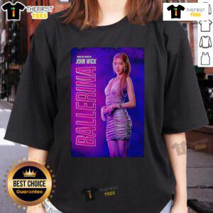 Stylish John Wick Ballerina ladies tee featuring bold graphic design and comfortable fit for fans of the franchise.