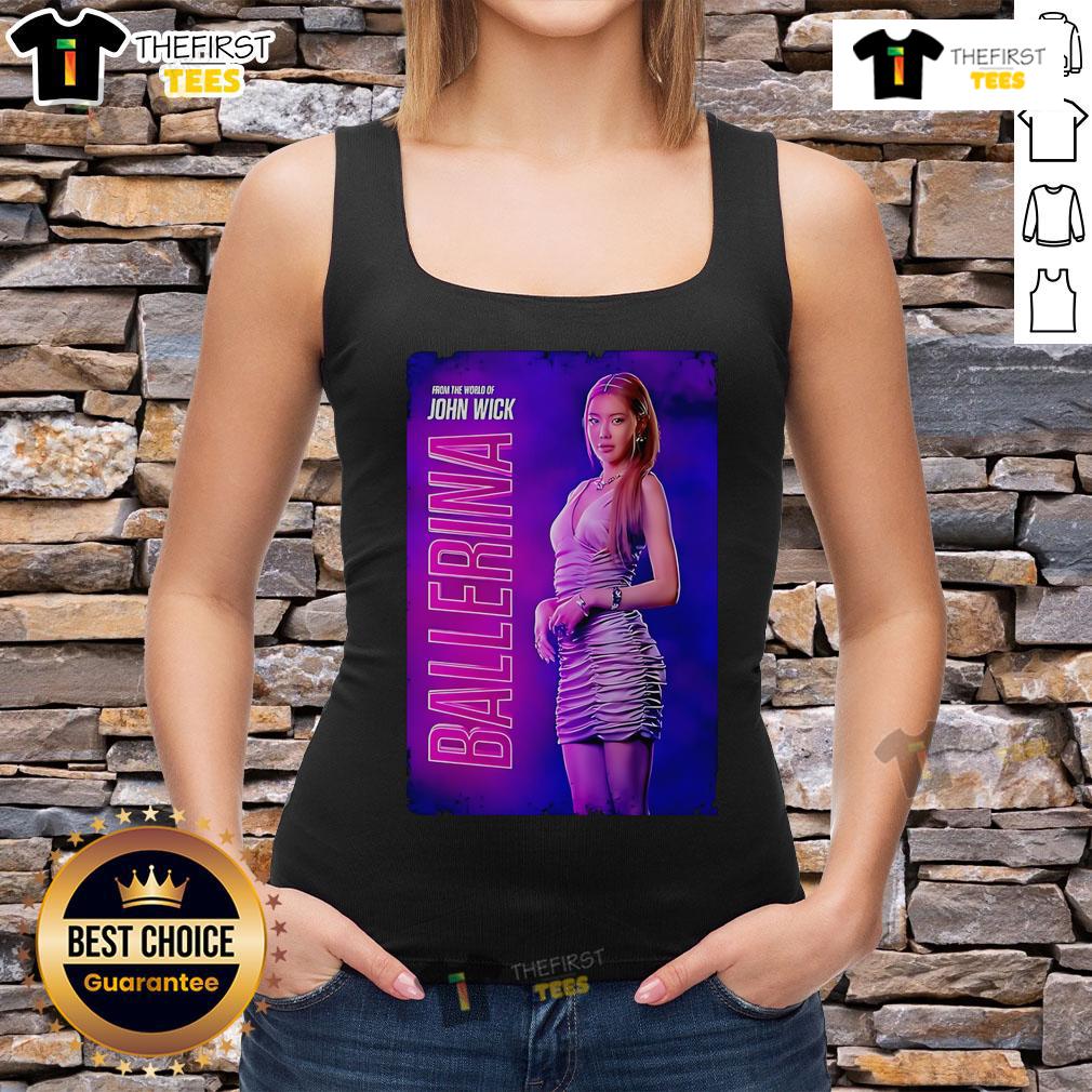 Stylish tank top inspired by John Wick Ballerina featuring a sleek design and bold graphics for fans and collectors.