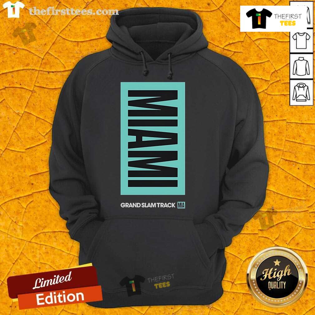 Stylish Top Grand Slam Track Miami Hoodie in vibrant colors, perfect for sporty casual wear and fans of Miami fashion.