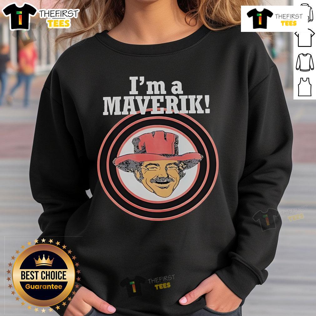 Top Im A Maverik Cowboy Sweatshirt featuring a stylish design, perfect for casual wear and cowboy enthusiasts.