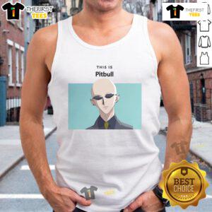 Anime tank top featuring a cool pitbull design, perfect for fans of Yasu and stylish casual wear.