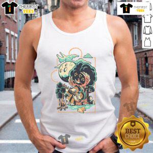 Nice bluegrass bear tank top featuring a vibrant bear graphic, perfect for summer outdoor activities and casual wear.