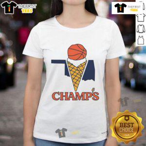 Nice Braums Champs Ice Cream Ladies Tee featuring colorful graphic design perfect for ice cream lovers and fans.