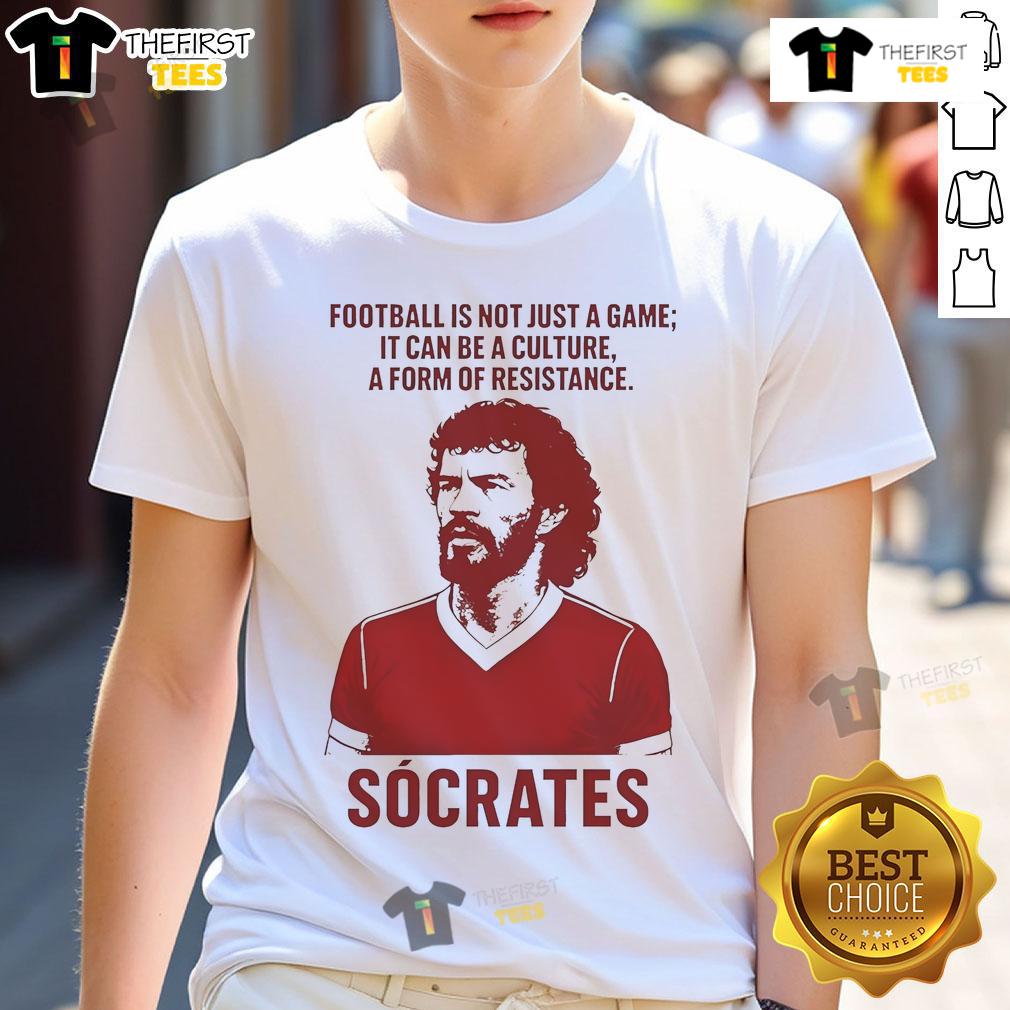 Nice Football t-shirt showcasing the phrase 'Not Just A Game, It Can Be A Culture, A Form Of Resistance' in bold design.