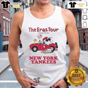 Stylish Nice New York Yankees The Eras Tour Snoopy tank top featuring vibrant graphics and a comfortable fit.