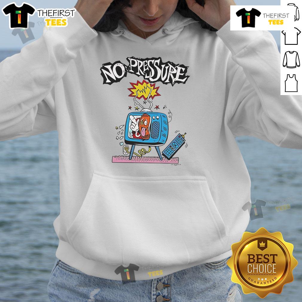 Nice No Pressure TV cartoon hoodie featuring vibrant graphics and a cozy design, perfect for fans of animated shows.