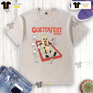 Nice Operation Goettafest 2025 washed t-shirt featuring a vintage design celebrating the annual festival.