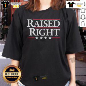 Nice Raised Right Ladies Tee featuring a stylish design and comfortable fit, perfect for casual wear and everyday style.