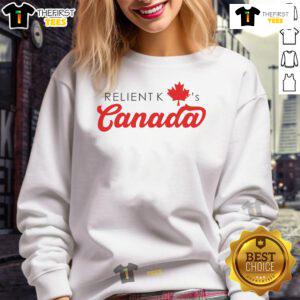 Nice Relient K Canada sweatshirt featuring a colorful design, perfect for fans of the band and stylish casual wear.