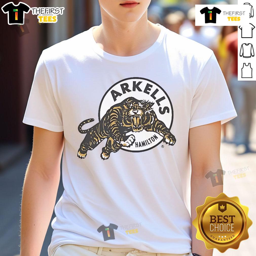 Official Arkells Hamilton Ti-Cat Rally T-Shirt featuring bold graphics and team colors perfect for fans and events.