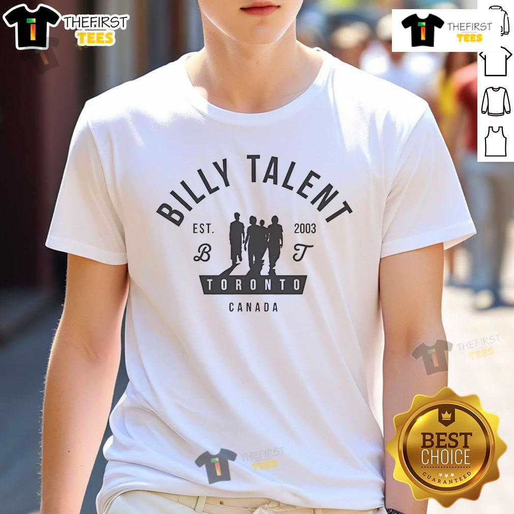 Alt Text: Official Billy Talent Silhouette T-Shirt from Toronto, Canada, Est 2003 - Stylish band merchandise for fans.