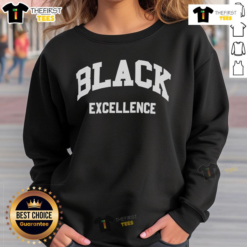 Official Black Excellence Sweatshirt featuring a bold design, perfect for celebrating heritage and style.