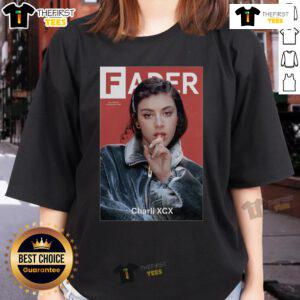 Official Charli XCX Fader Ladies Tee featuring vibrant design, perfect for fans and fashion lovers alike.
