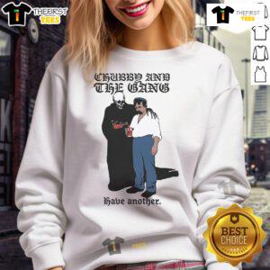 Alt Text: Official Chubby and the Gang sweatshirt featuring bold logo design, perfect for fans of the band and streetwear style.