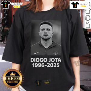 Official Diogo Jota 1996-2025 Ladies Tee featuring stylish design and comfortable fit for fans.
