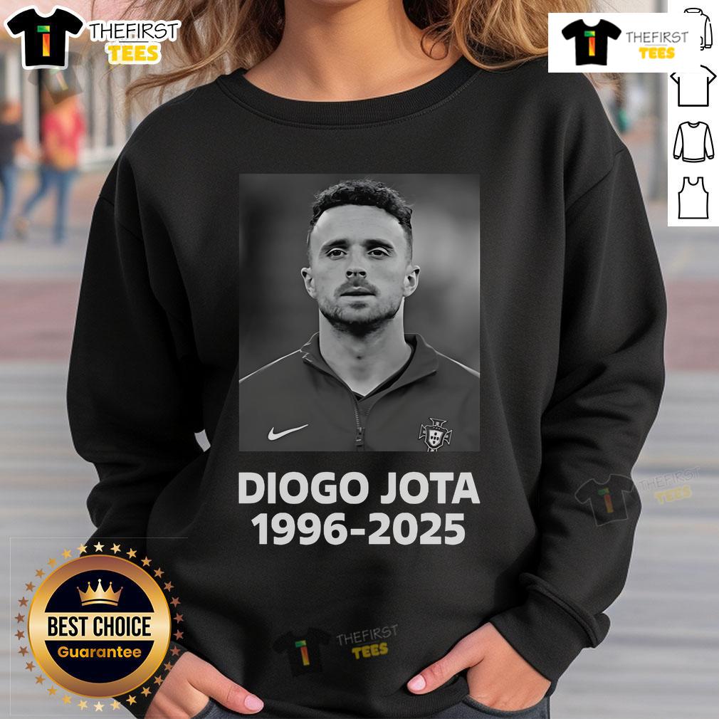Official Diogo Jota 1996-2025 Sweatshirt featuring a stylish design, perfect for fans and casual wear.