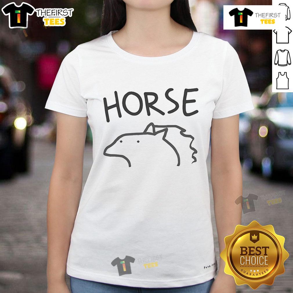 Official Flork Horse Ladies Tee featuring a playful horse graphic, perfect for casual wear and horse lovers.