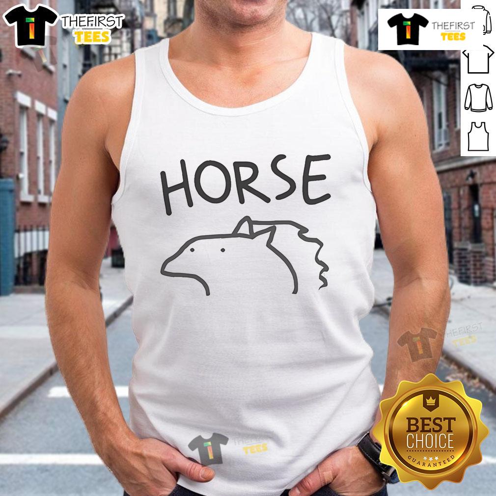 Official Flork Horse Tank Top featuring a whimsical horse design, perfect for casual wear and animal lovers.
