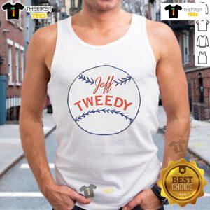 Official Jeff Tweedy baseball logo tank top featuring a stylish design, perfect for music fans and casual wear.