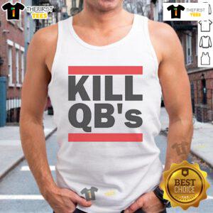 Official Kill QBs tank top featuring bold graphics, perfect for football fans and summer workouts.