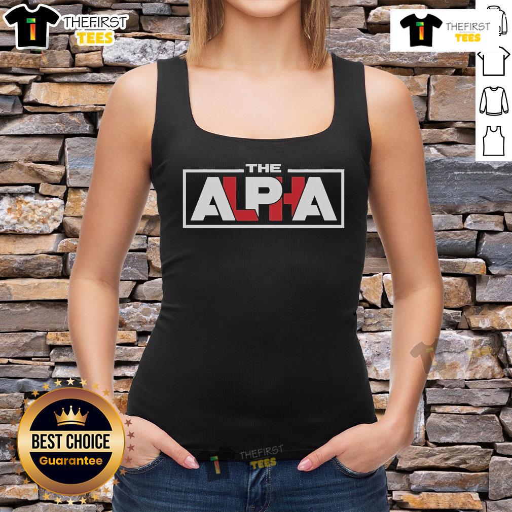 Alt Text: Official Konosuke Takeshita The Alpha The Summit tank top featuring a bold design and vibrant colors.