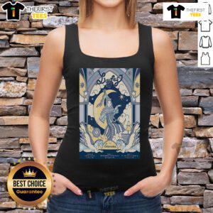 Official Laufey July 3, 2025 poster tank top featuring St. Michaels Church, Liverpool, UK design.