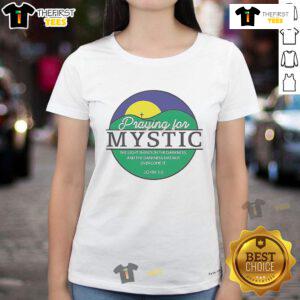 Official Praying For Mystic Texas Ladies Tee featuring a stylish design perfect for Texas pride and casual wear.