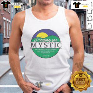 Official Praying for Mystic Texas tank top featuring a unique design, perfect for showing your support and style.