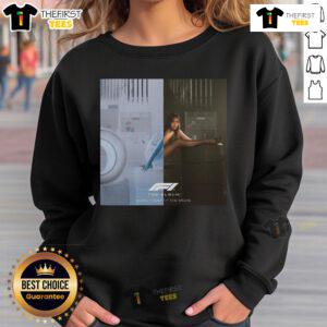 Alt Text: Official Tate McRae Just Keep Watching album sweatshirt featuring vibrant design inspired by F1 movie.