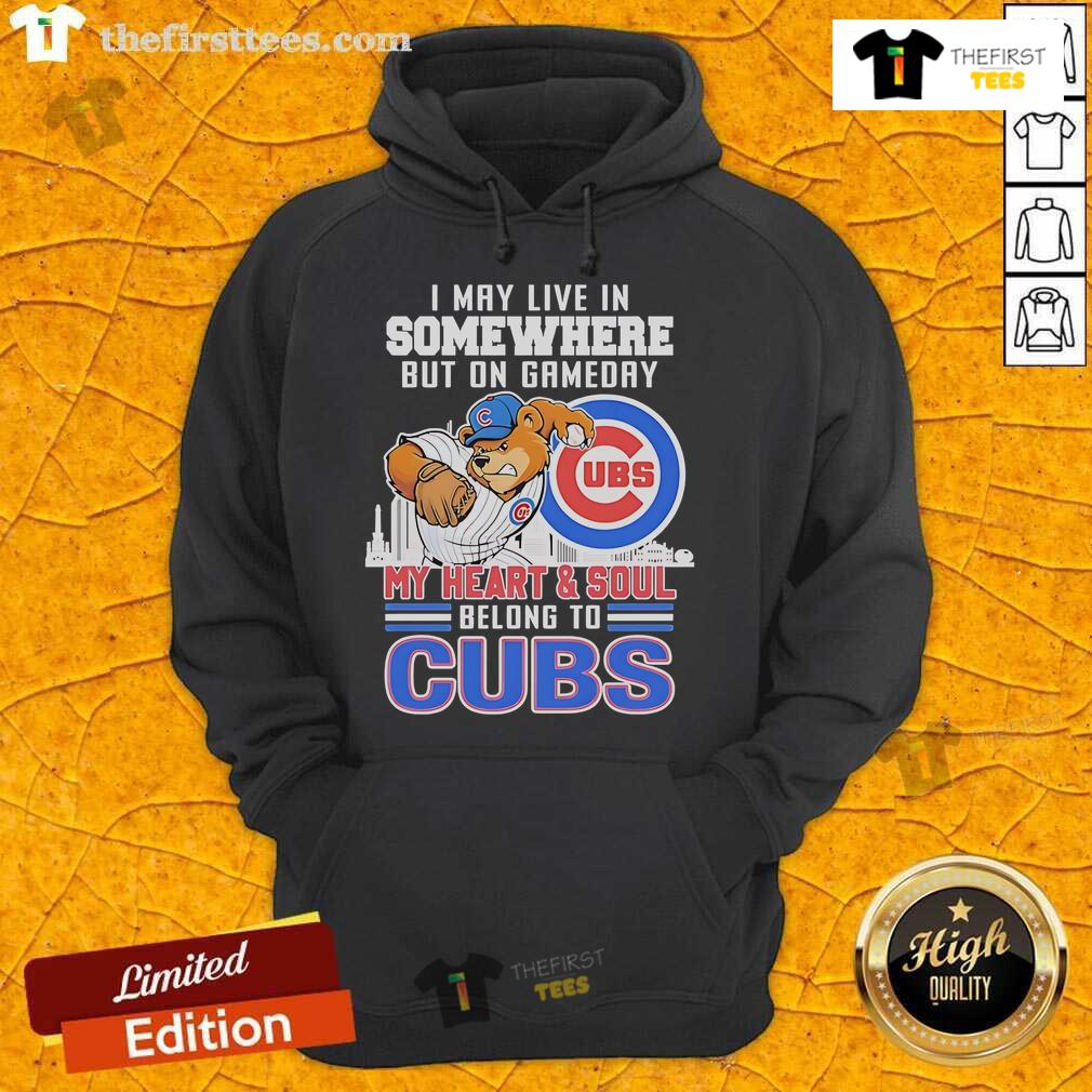Alt Text: Cozy hoodie featuring the Chicago Cubs mascot, perfect for game day, showcasing team spirit and love for baseball.
