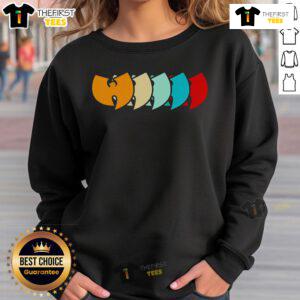 Vintage Wu-Tang sweatshirt featuring original logo design, perfect for fans and collectors of hip-hop apparel.