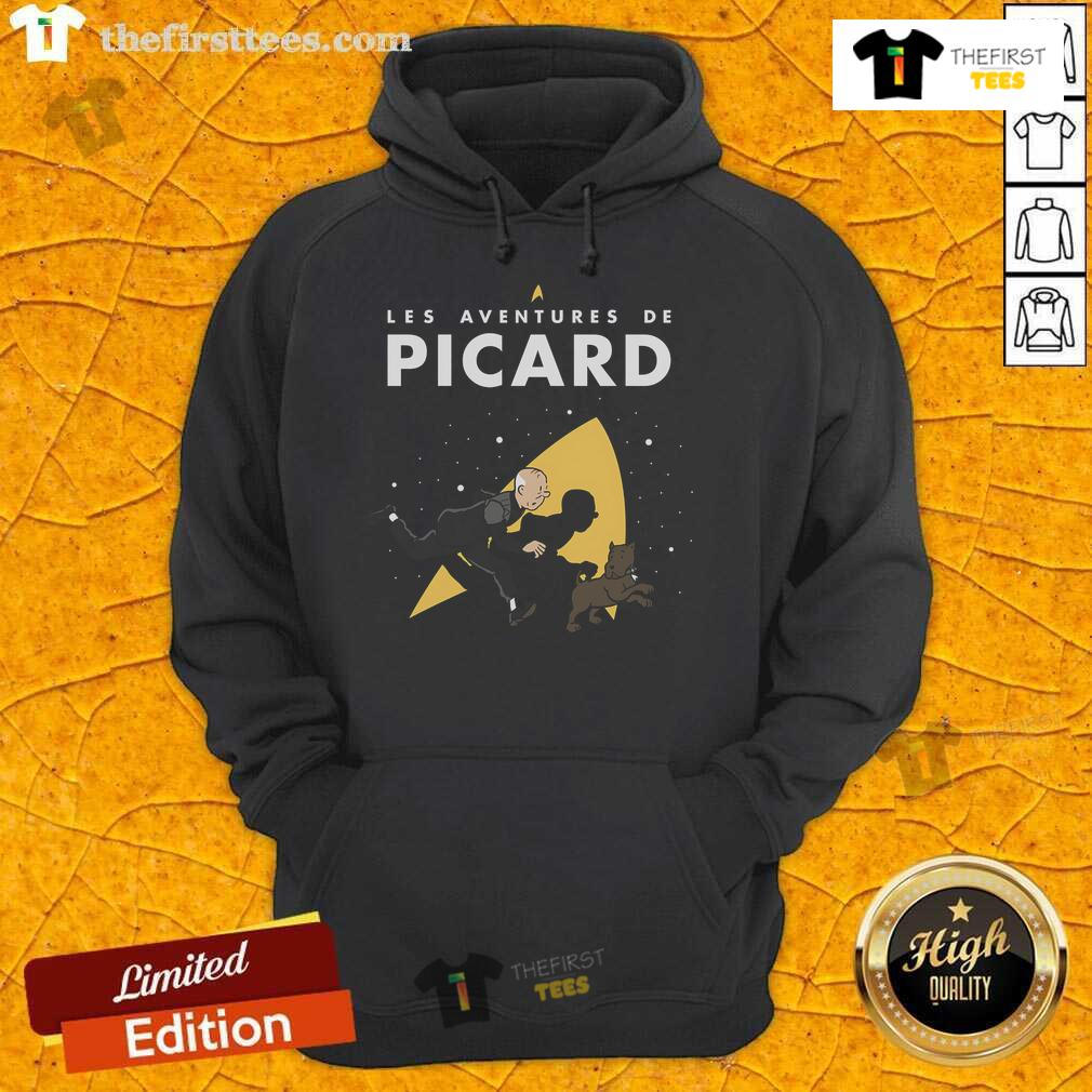 Premium Les Adventures De Picard hoodie in a stylish design, perfect for fans of the iconic sci-fi series.