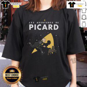 Premium Les Adventures De Picard Ladies Tee featuring stylish design and comfortable fit for fans of the series.