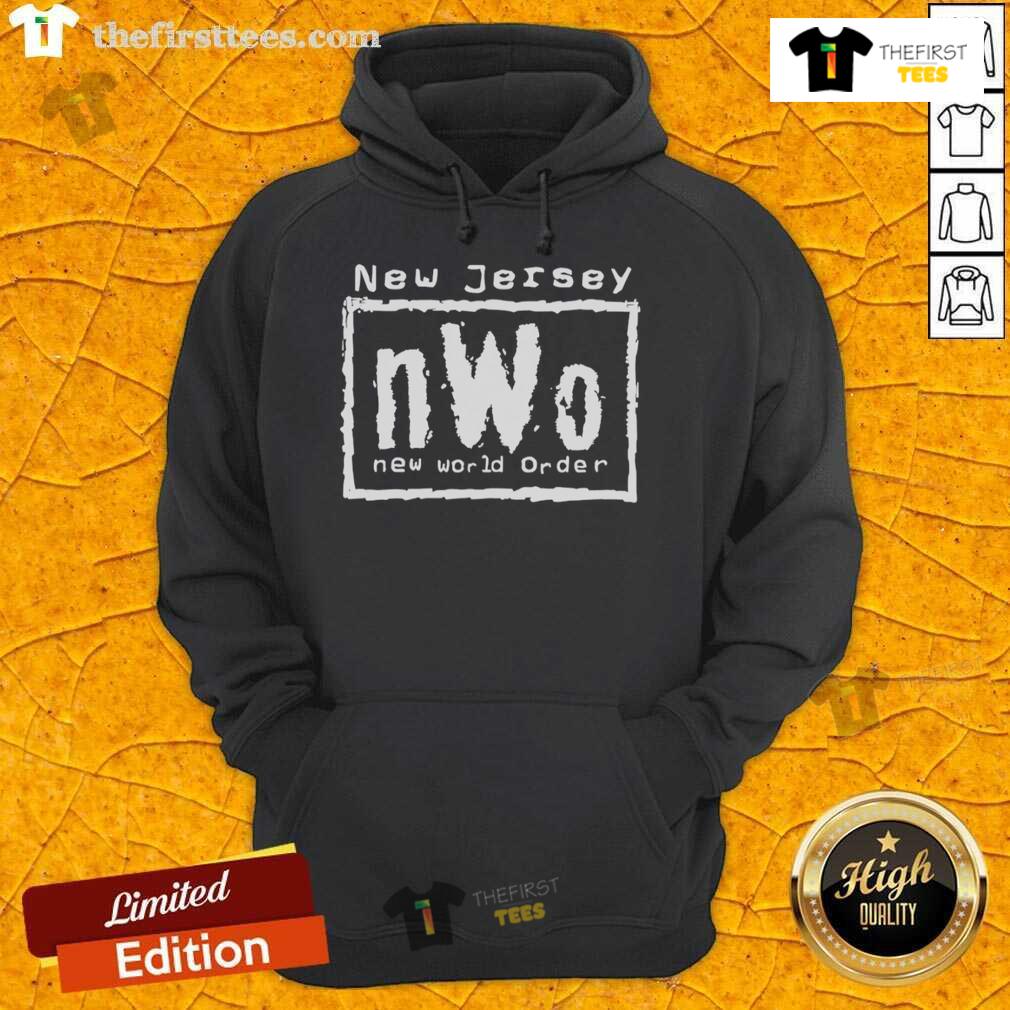 Premium New Jersey nWo New World Order Hoodie featuring bold graphics and a comfortable fit, perfect for wrestling fans.