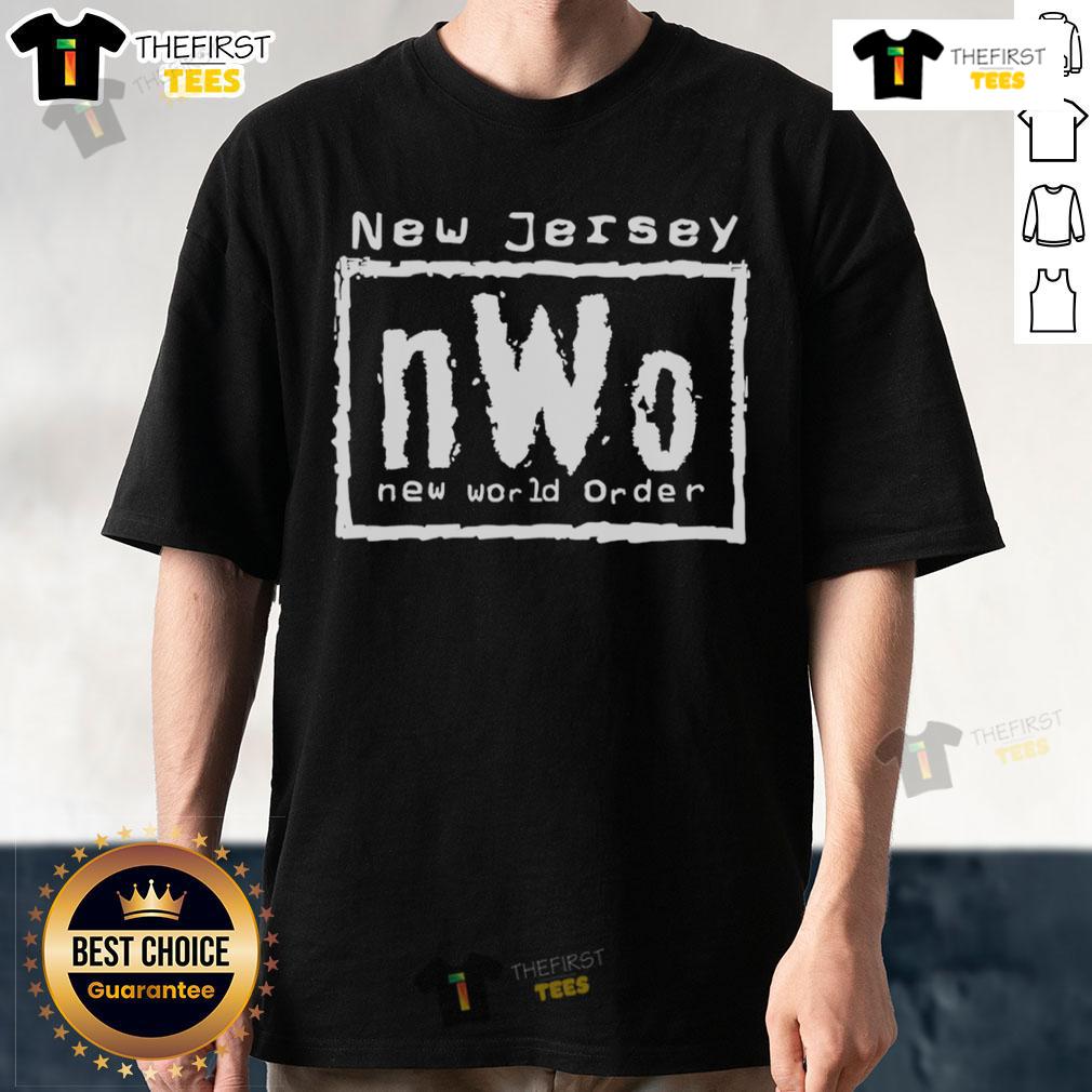 Premium New Jersey NWO New World Order T-Shirt featuring bold graphics and high-quality fabric for fans of the movement.